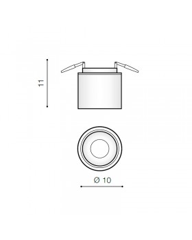 Накладной светильник Azzardo Costa Spot AZ2705-foto2