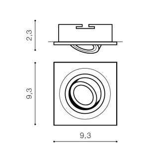 Встраиваемый светильник Azzardo Caro Square AZ2433-foto2