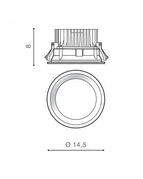 Встраиваемый светильник Azzardo Aida Round AZ4224-foto2
