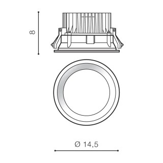 Встраиваемый светильник Azzardo Aida Round AZ4222-foto2