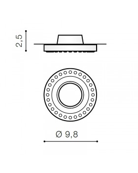 Встраиваемый светильник Azzardo Simon Round AZ1473-foto2
