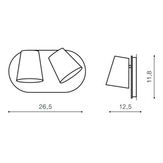 Настенный светильник Azzardo Ramona 2 Switch AZ2563-foto2