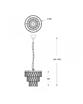 Подвесная люстра Zumaline Anzio P0480-07A-F4AC-foto2
