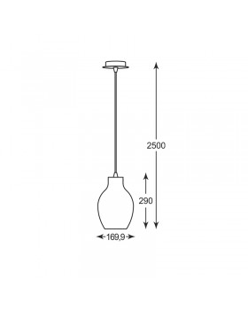 Подвесной светильник Zumaline BRESSO P19066A-D18-foto2