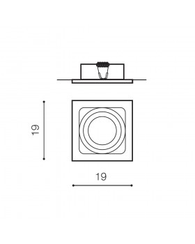 Встраиваемый светильник Azzardo Sisto 1 AZ0793-foto3