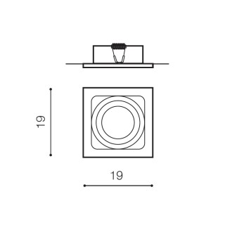 Встраиваемый светильник Azzardo Sisto 1 AZ0793-foto3
