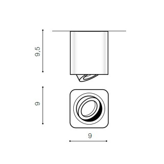 Потолочный светильник Azzardo Brant Square IP44 AZ2878-foto2