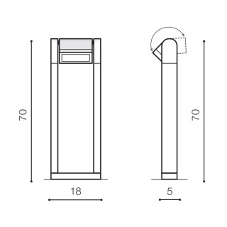 Уличный светильник Azzardo Frame 70 AZ2131-foto2