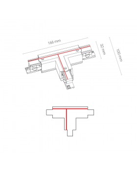 Коннектор T-образный правый 2 Nowodvorski Ctls Power 8703