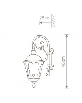 Уличный настенный светильник Nowodvorski Tybr 4686-foto2