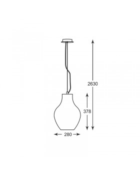 Подвесной светильник Zumaline BRESSO P19066A-D28-foto2