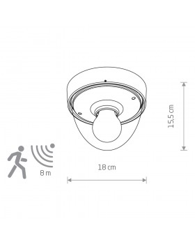 Настенно-потолочныйк с датчиком движения Nowodvorski Nook Sensor 7975-foto2
