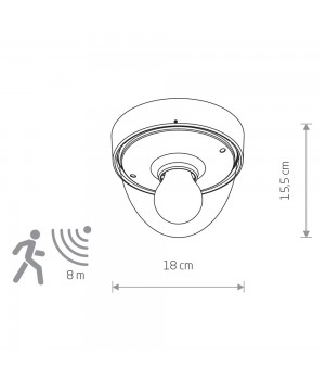 Настенно-потолочныйк с датчиком движения Nowodvorski Nook Sensor 7964-foto2