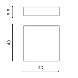 Накладной светильник Azzardo Monza Square 40 AZ2274-foto2