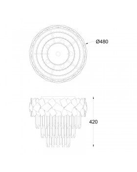 Потолочная люстра Zumaline Quasar C0506-06A-B5AC-foto2