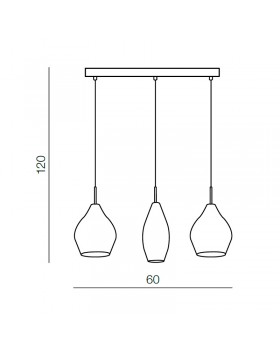 Подвесной светильник Azzardo Amber milano 3 AZ3075-foto2