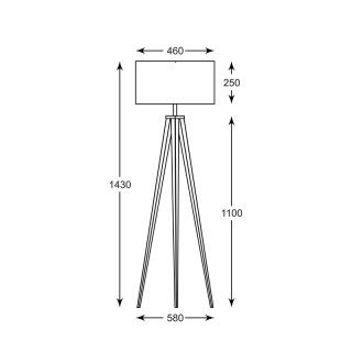 Торшер Zumaline MARESCA TS-170429F-WH-foto3