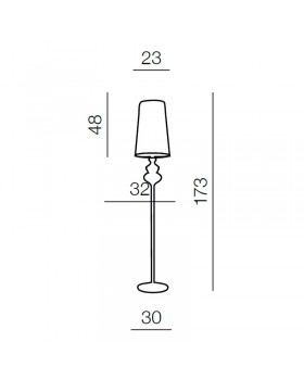 Торшер Azzardo Baroco floor AZ0063-foto2