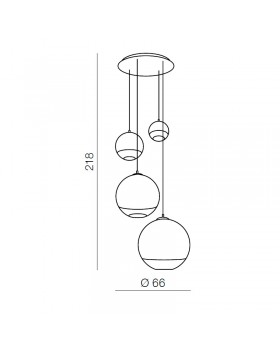 Подвесная люстра Azzardo Silver ball 4 AZ2531-foto3