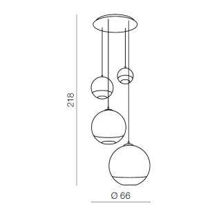 Подвесная люстра Azzardo Silver ball 4 AZ2531-foto3