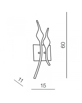 Настенный светильник Azzardo Snake wall AZ0046-foto2