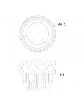 Потолочная люстра Zumaline Quasar C0506-05A-B5E3-foto2
