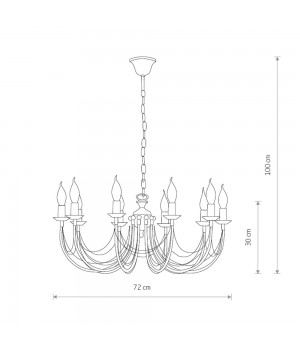 Подвесная люстра Nowodvorski Ares 206-foto2