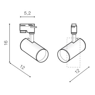 Трековый светильник Azzardo Kirke Track 1 AZ4656-foto5