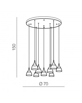 Потолочная люстра Azzardo Dalmatia 9 AZ3144-foto3