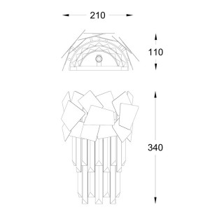 Бра Zumaline Quasar W0506-02A-B5AC-foto2