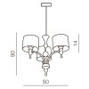 Подвесная люстра Azzardo Impress 3 AZ0498