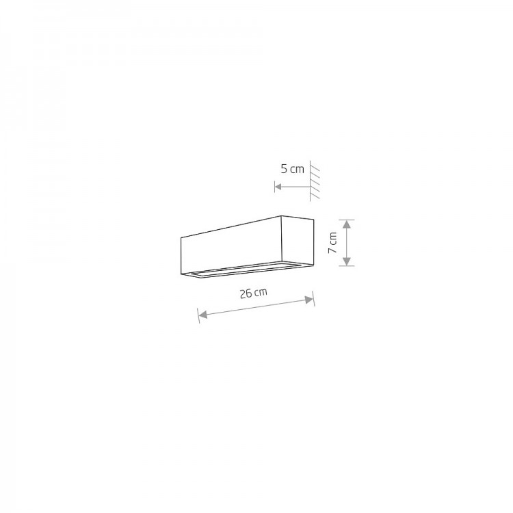 Настенный светильник Nowodvorski Straight Wall XS 6354