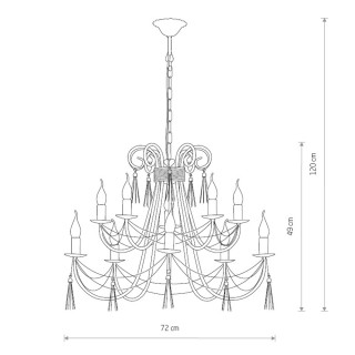 Подвесная люстра Nowodvorski Twist 2767-foto2