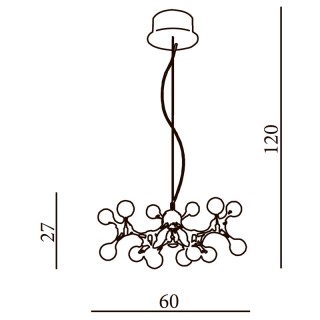 Подвесная люстра Azzardo Neurono 15 AZ0107-foto2