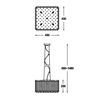 Подвесная люстра Zumaline Ventus P0465-05D-F4AC-foto2