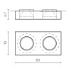 Встраиваемый светильник Azzardo Vektor 2 Square AZ1620