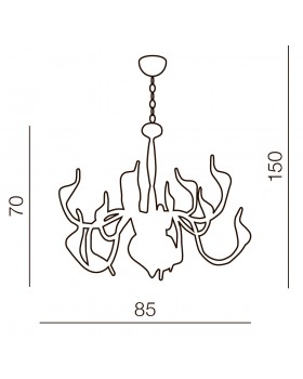 Подвесная люстра Azzardo Snake 2 AZ1048-foto3