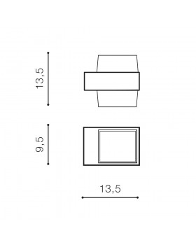 Настенный светильник Azzardo Lars Square AZ4507-foto2