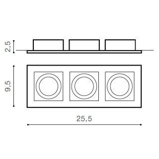 Встраиваемый светильник Azzardo Paco 3 AZ0801-foto2