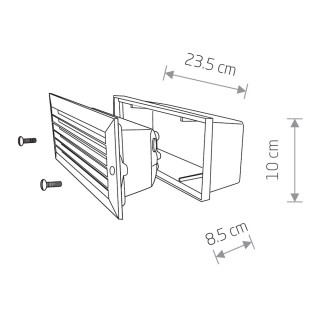 Уличный встраиваемый светильник Nowodvorski Assam 4453-foto2