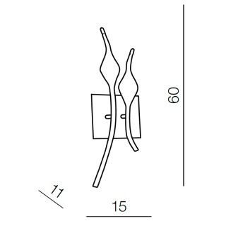 Настенный светильник Azzardo Snake wall AZ0047-foto2