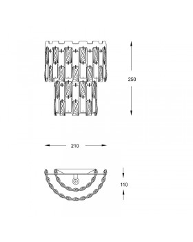 Бра Zumaline Anzio W0480-02B-B5AC-foto2
