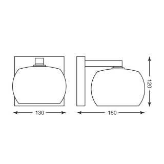 Бра Zumaline VISTA W0076-01B-B5GR-foto2