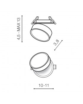 Встраиваемый светильник Azzardo Mona Spot AZ4536-foto4