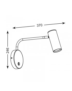 Настенный светильник Zumaline TUBO WL 20034-CH-foto2