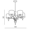 Подвесная люстра Azzardo Impress 5 AZ1007