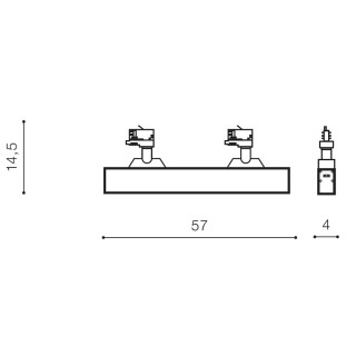 Трековый светильник Azzardo Linnea 57 Track 3 AZ4565-foto2