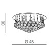 Потолочная люстра Azzardo Bolla 48 AZ1287