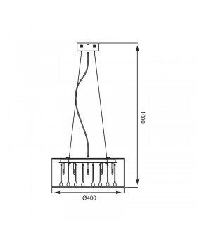 Подвесная люстра Zumaline ARTEMIDA RLD92193-5-foto3