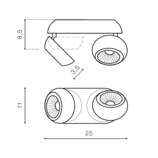 Накладной светильник Azzardo Ojos 2 AZ4198-foto7